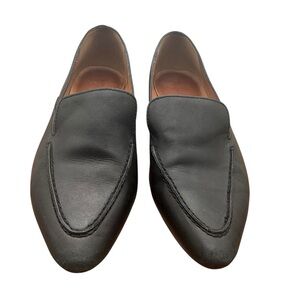 Madewell Black Leather Slip-On Loafers pointy toe size 6